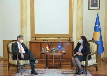 Ambasadori gjerman afër përfundimit të mandatit, Osmani e pret në takim lamtumirës